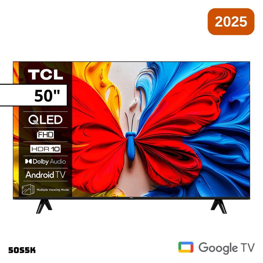 TELEVISOR TCL 50 QLED SMART TV GOOGLE TV FHD 2025 - 50S5K