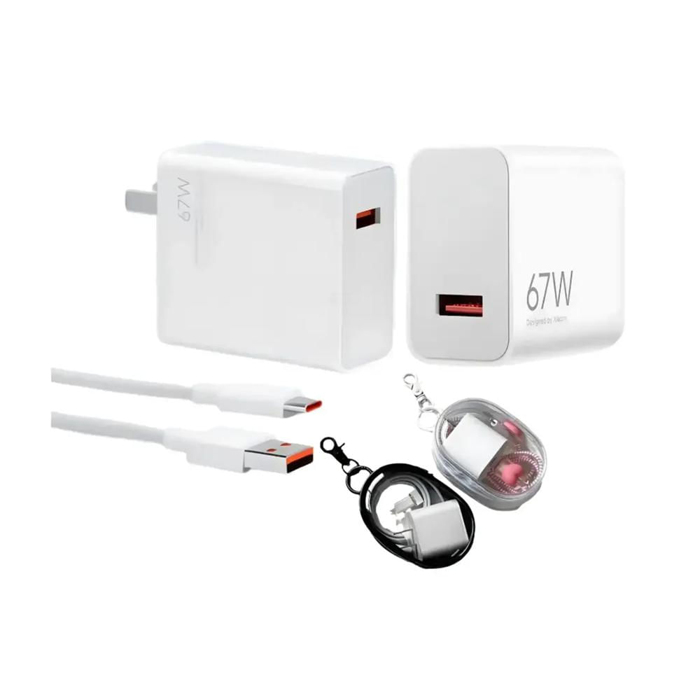 CARGADOR COMPACTO 67W  FAST CHARGE QC 3.0 PARA SMARTPHONES