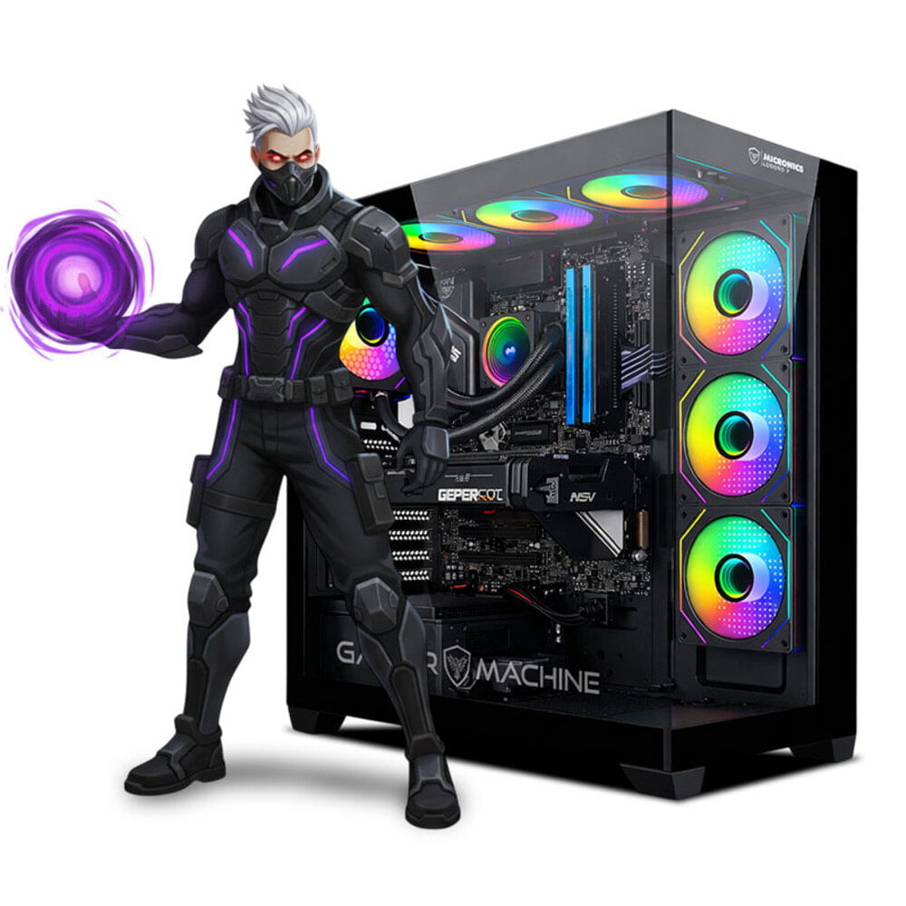 CPU Gamer Intel Core Ultra 7 265KF 16gb ddr5 1TB RTX5060ti 16GB Mipclista pink COMPUTADORA