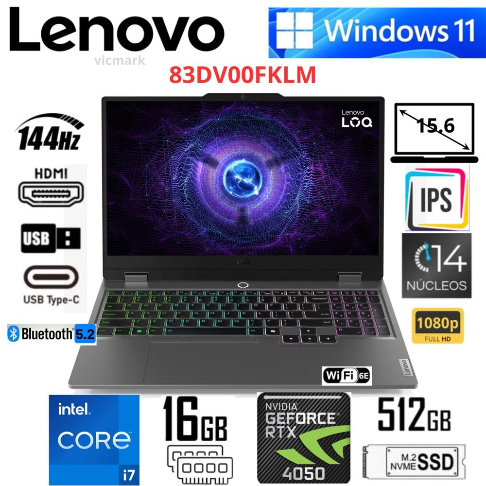 Lenovo LOQ 15IRX9 i7-13650HX RTX 4050 16GB 512GB  144Hz