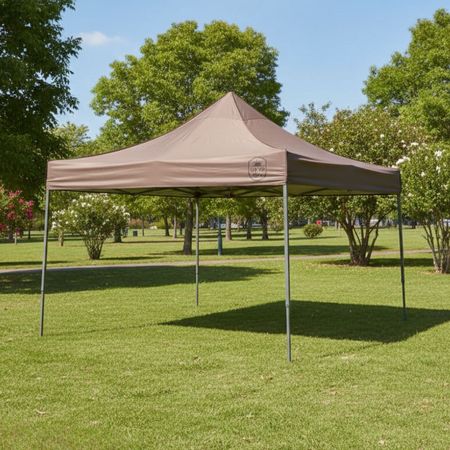 Toldo Desplegable Protección UV FPS50+ 300x300cm Taupe Orange