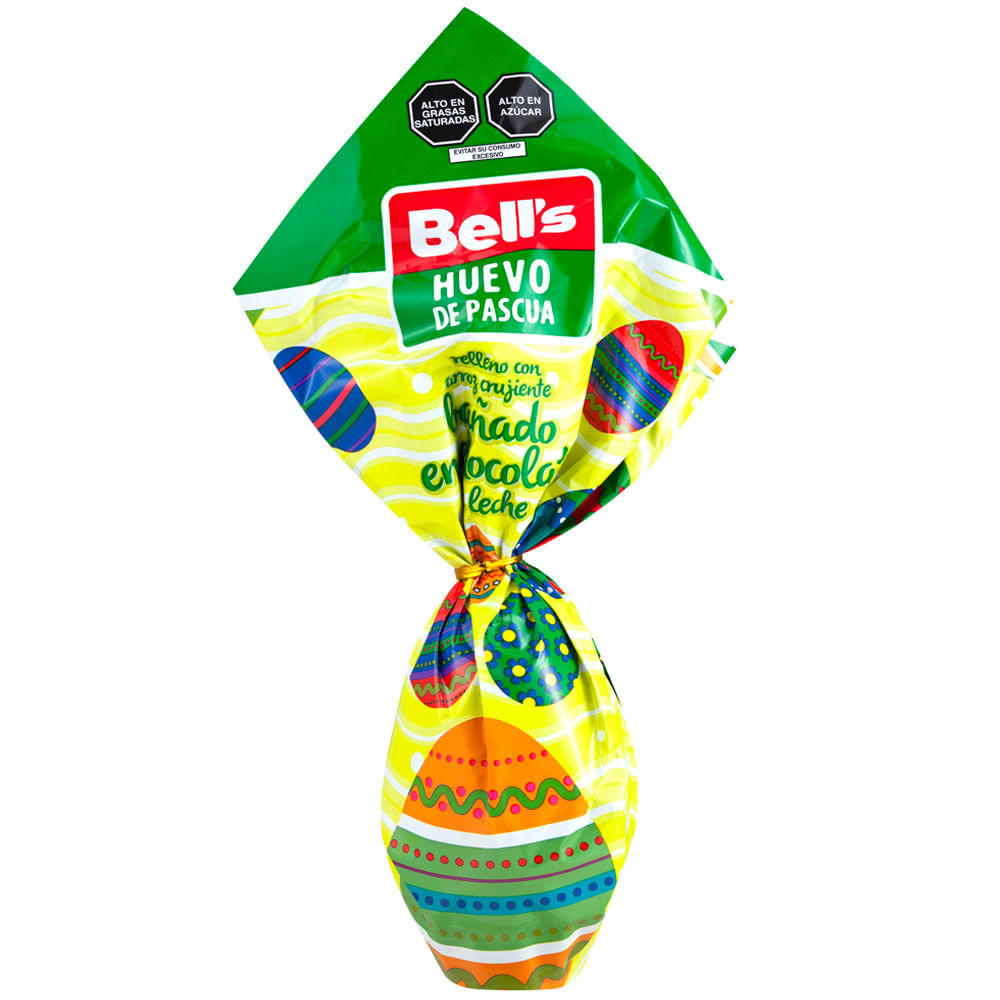 Huevo de Pascua BELL'S Chocolate con Leche Empaque 130g