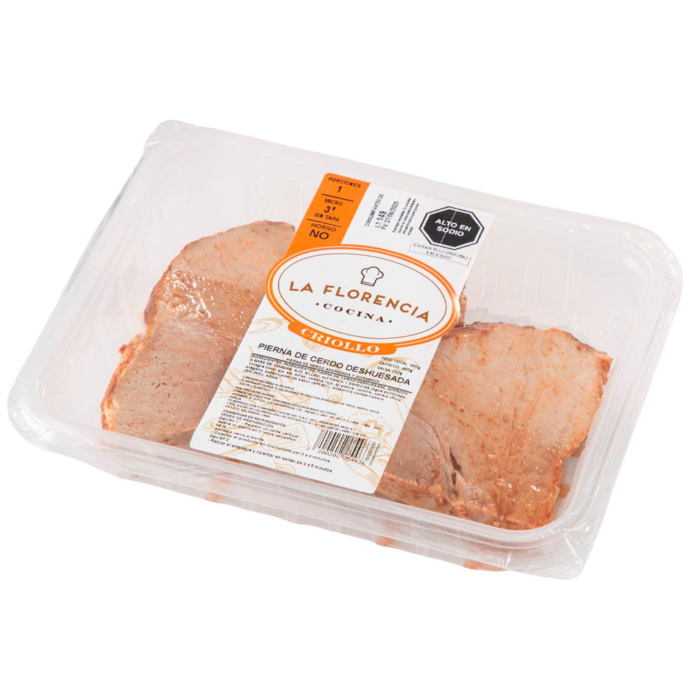 Pierna de Cerdo Deshuesada LA FLORENCIA Bandeja 500g
