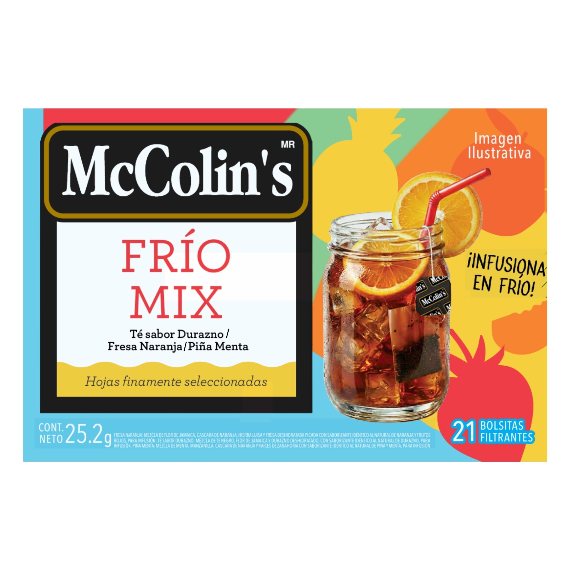 Té MC COLINS Frio Mix Caja 21un