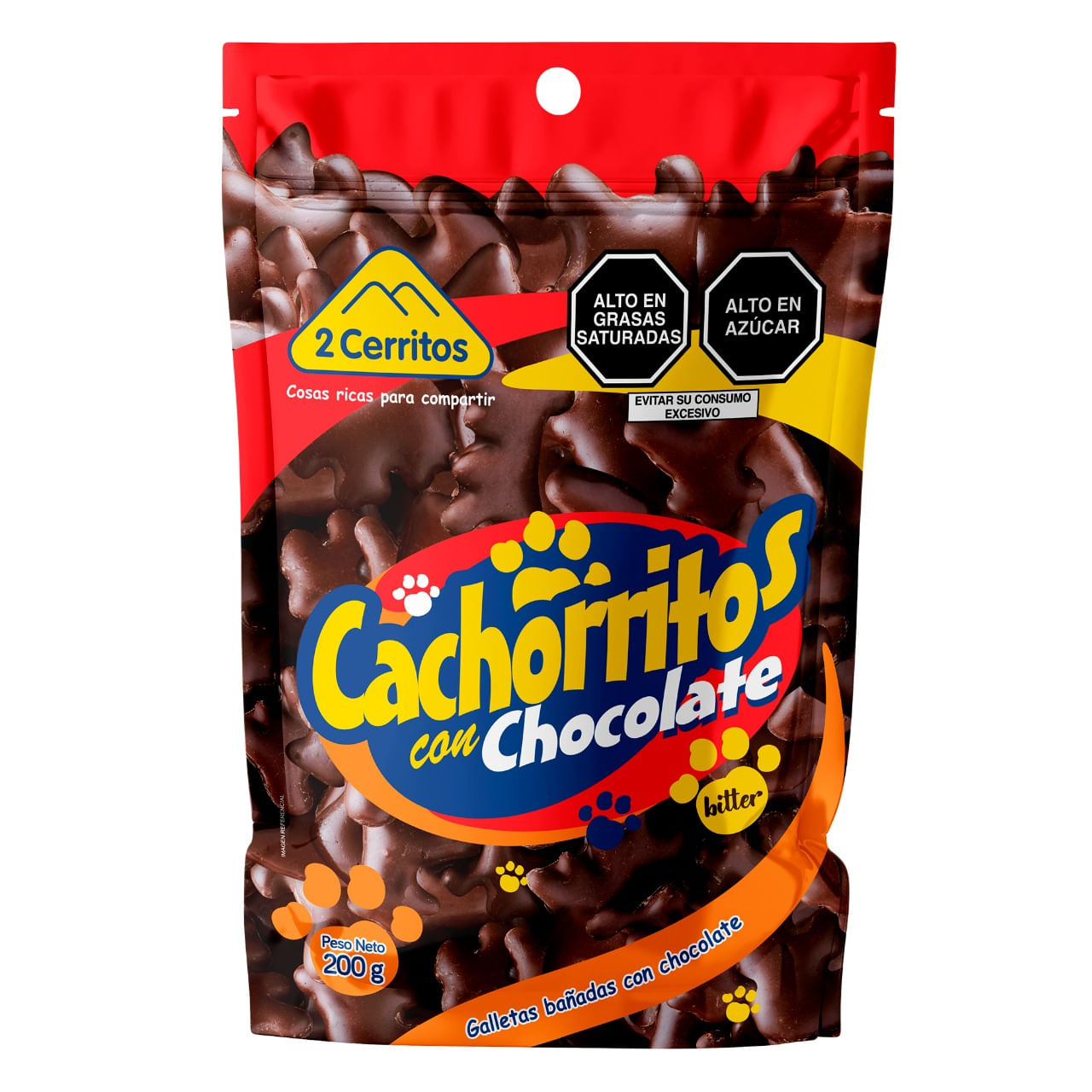Cachorritos con Chocolate 2 CERRITOS Doypack 200g