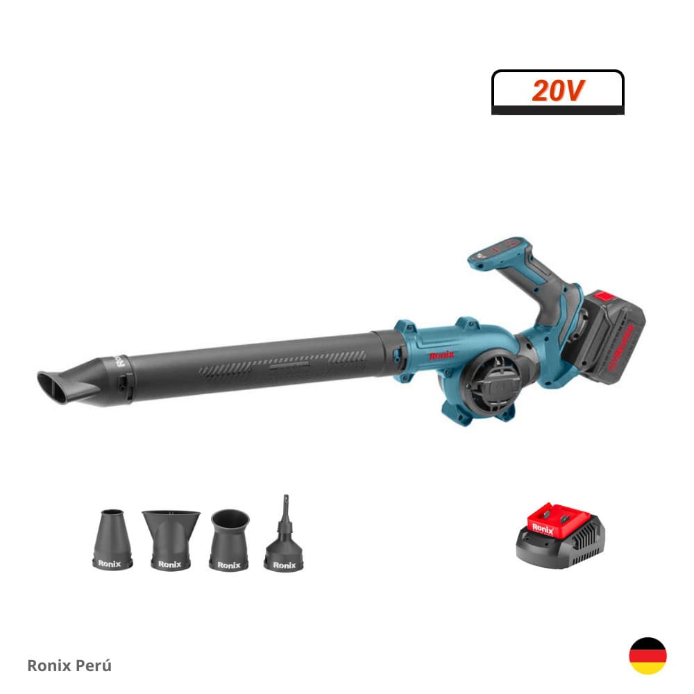 Sopladora de Aire 20V 4Ah Inalámbrica Industrial RONIX 8627