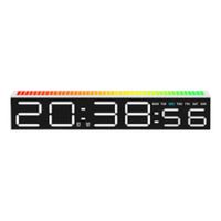 Reloj Despertador Digital LED Pantalla Grande Diseño Moderno Mesa de Noche