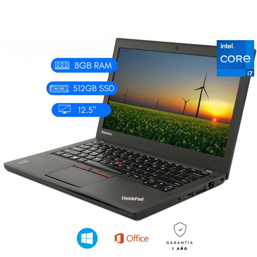 LENOVO THINKPAD X270 SEMINUEVO  CI7 6TA 8GB DDR4 -512GB SSD