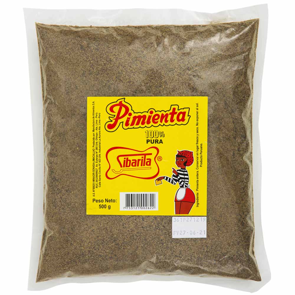Pimienta SIBARITA en Polvo Bolsa 500g