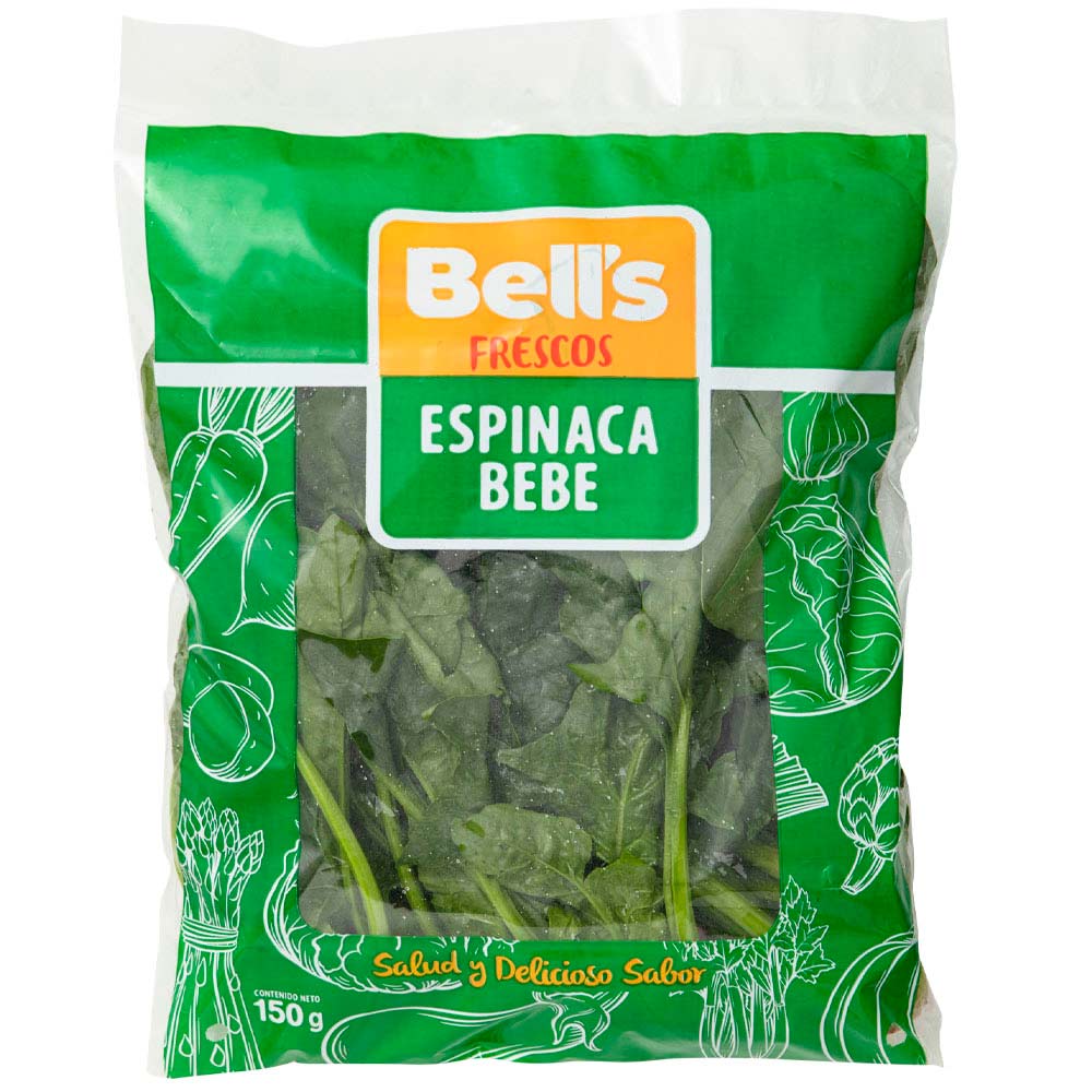 Espinaca Bebé BELL'S Bolsa 150g aprox.