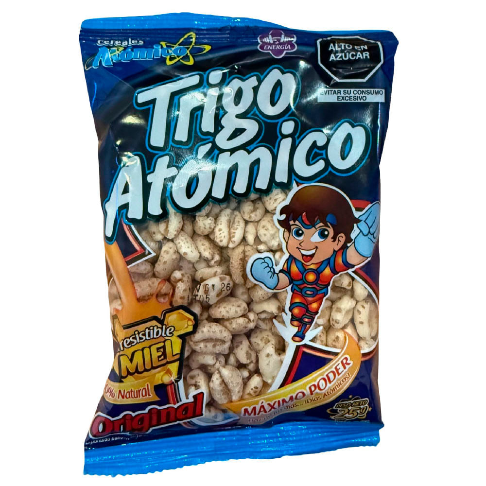 Trigo Original con Miel CEREALES ATÓMICOS Bolsa 25g