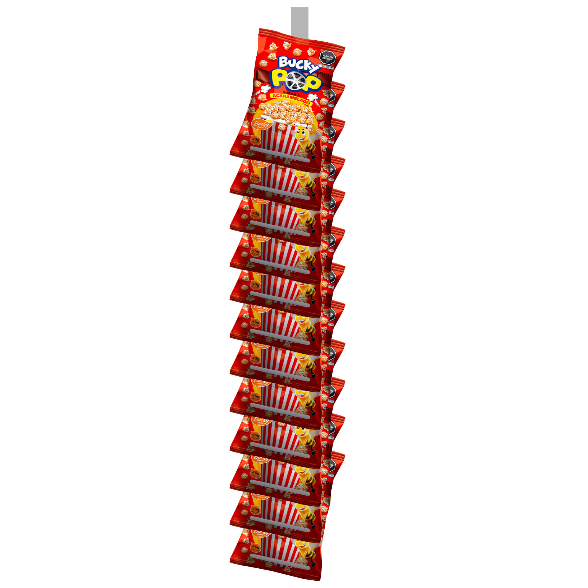 Snack BUCKY POP Caramelo Bolsa 45g