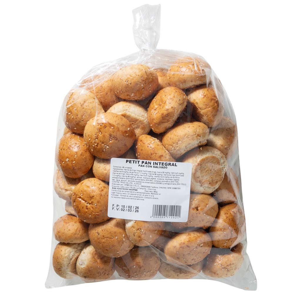 Petit Pan Integral Bolsa 48un