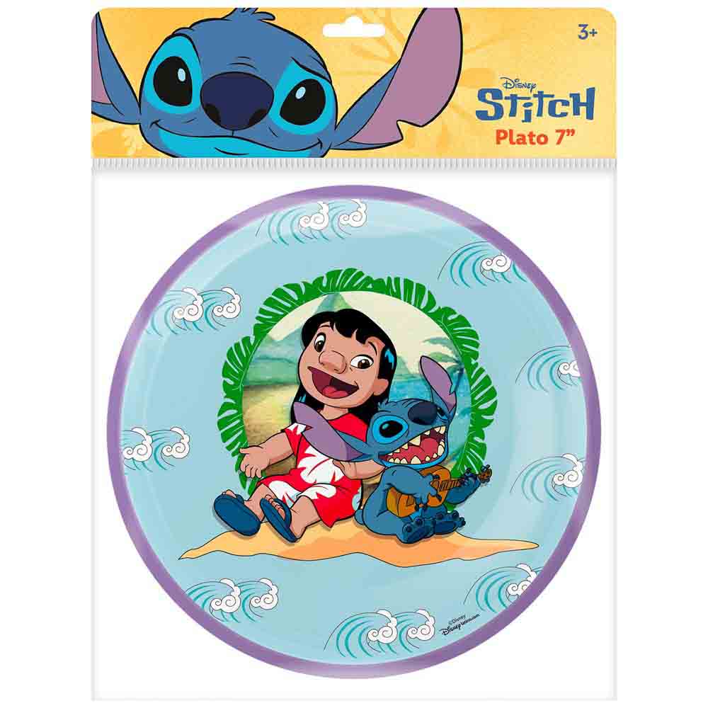 Plato Chico Lilo & Stitch OFFICE PAPER Pack 6un