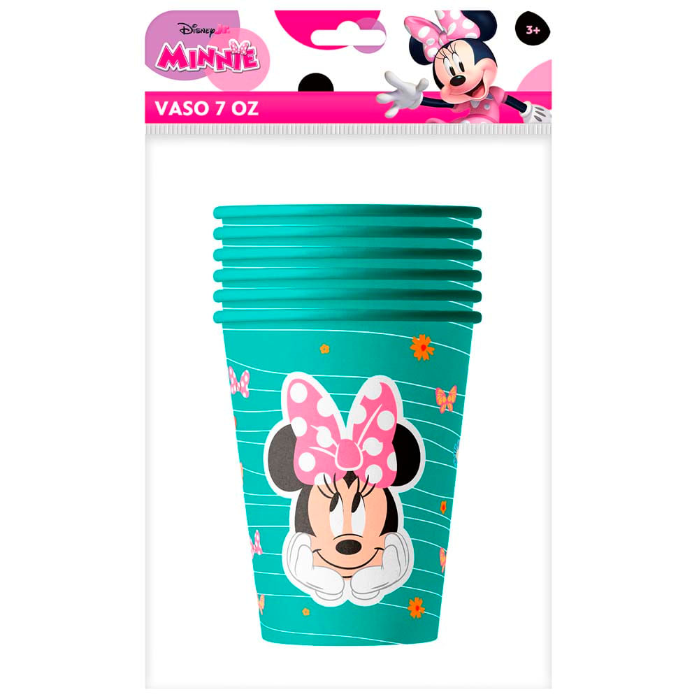 Vasos Minnie OFFICE PAPER 7oz Pack 6un