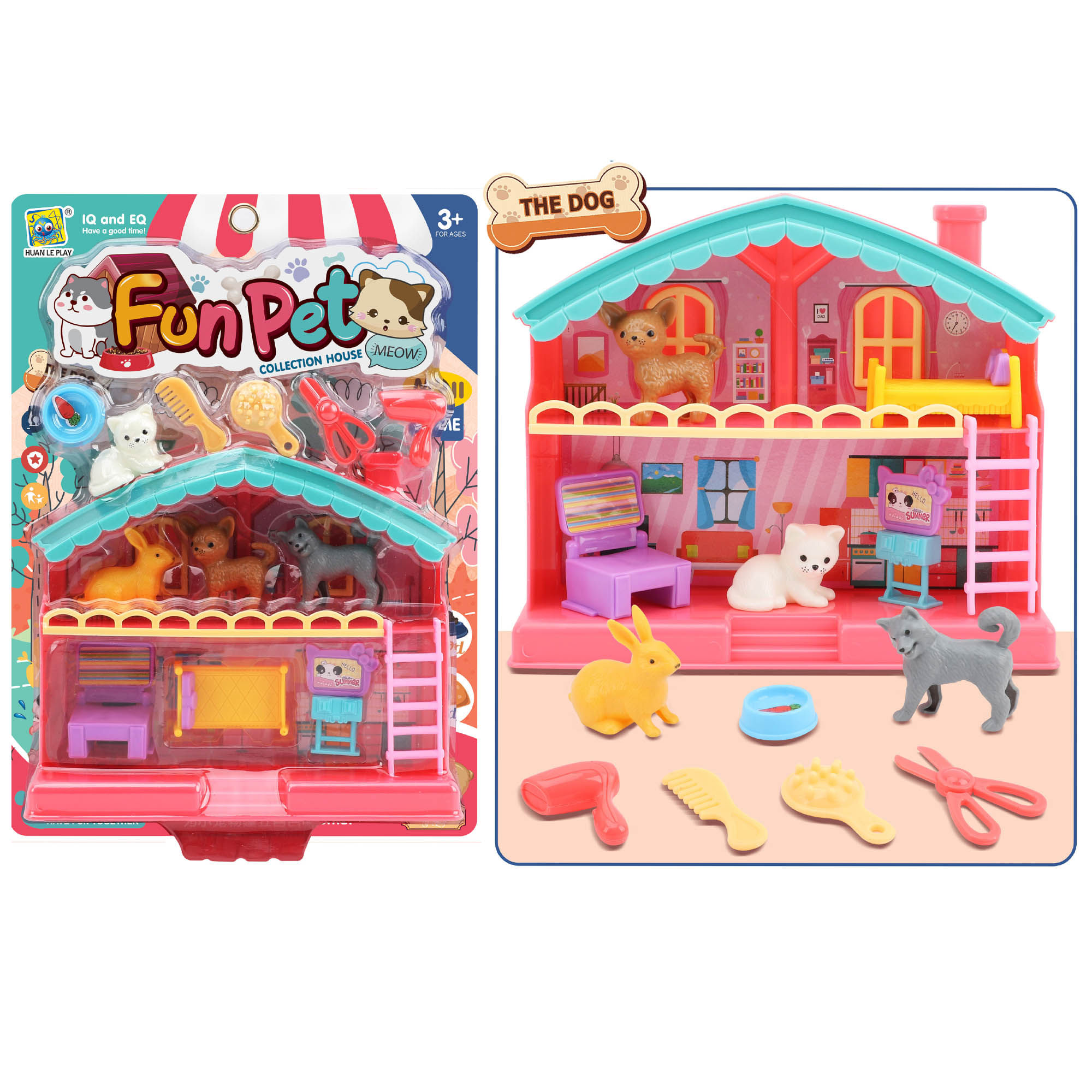 Set piñatería Pet House HUAYUAN modelo 666-59