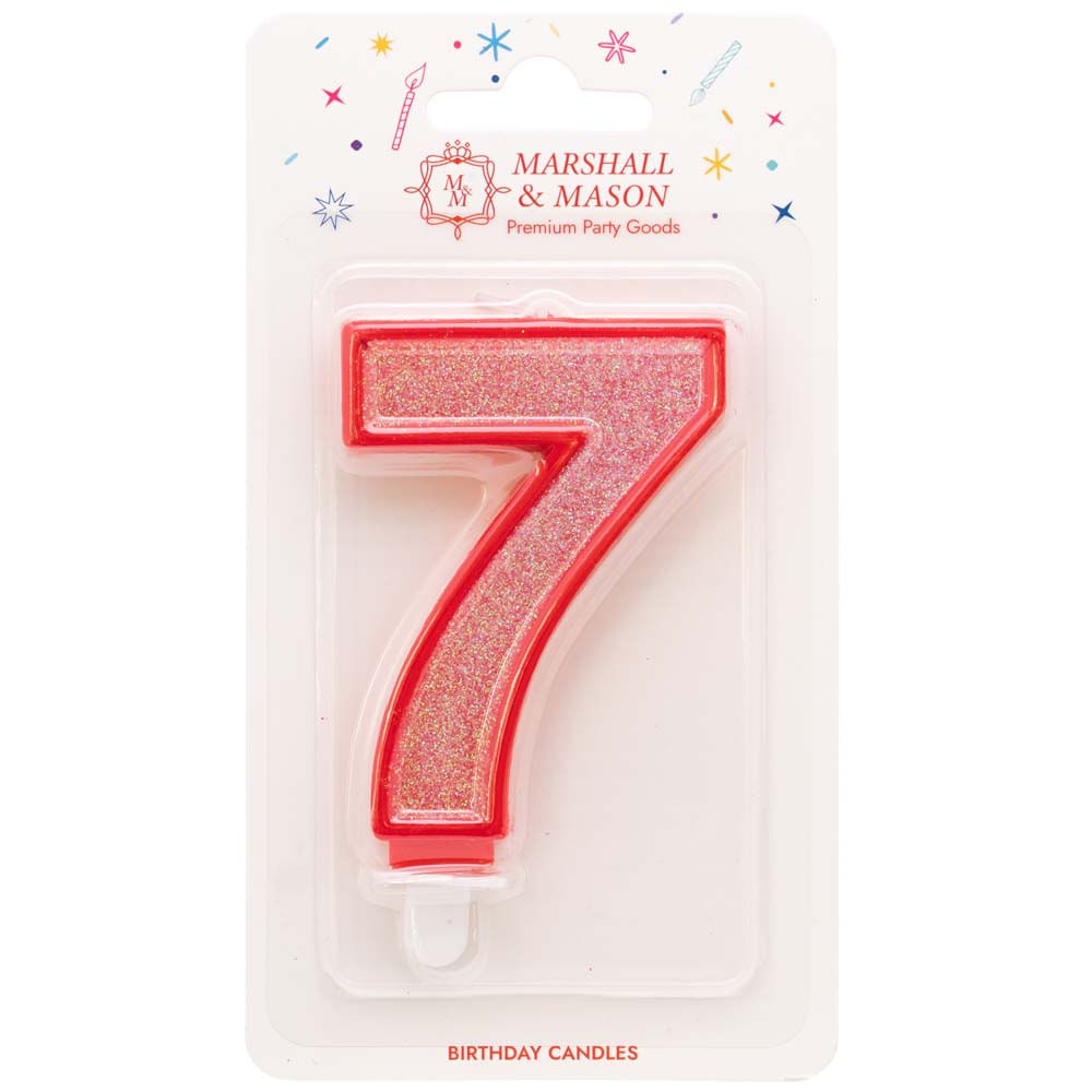 Vela de Cumpleaños MARSHALL & MASON Deluxe Glitter #7