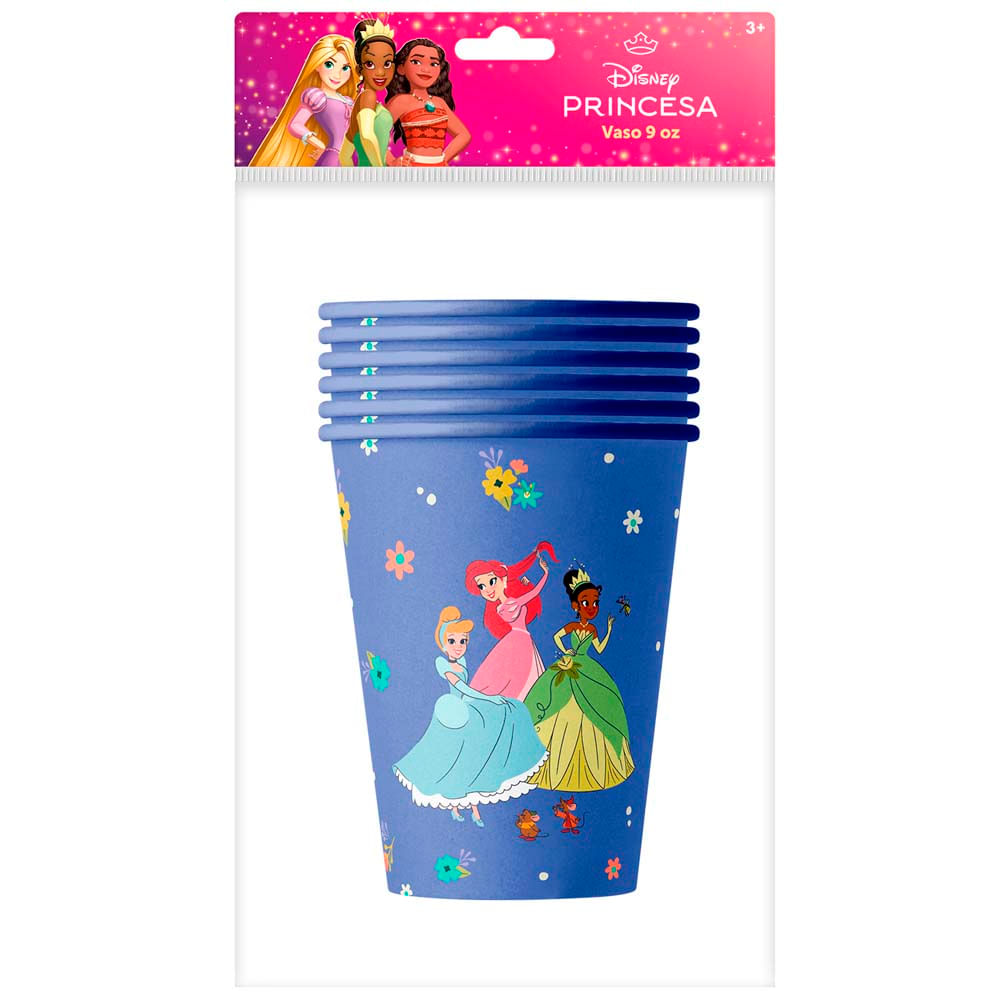 Vasos Princesas OFFICE PAPER 9oz Pack 6