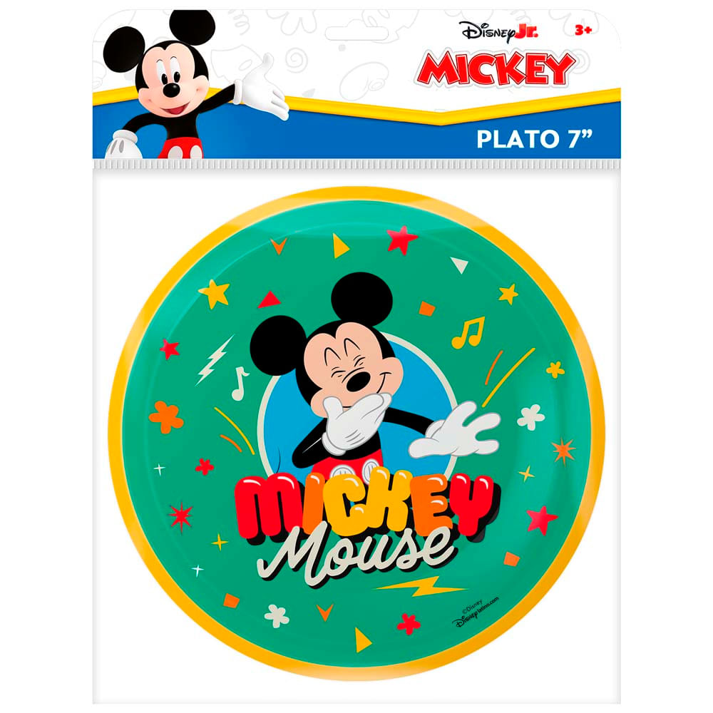 Plato Chico Mickey OFFICE PAPER Pack 6un