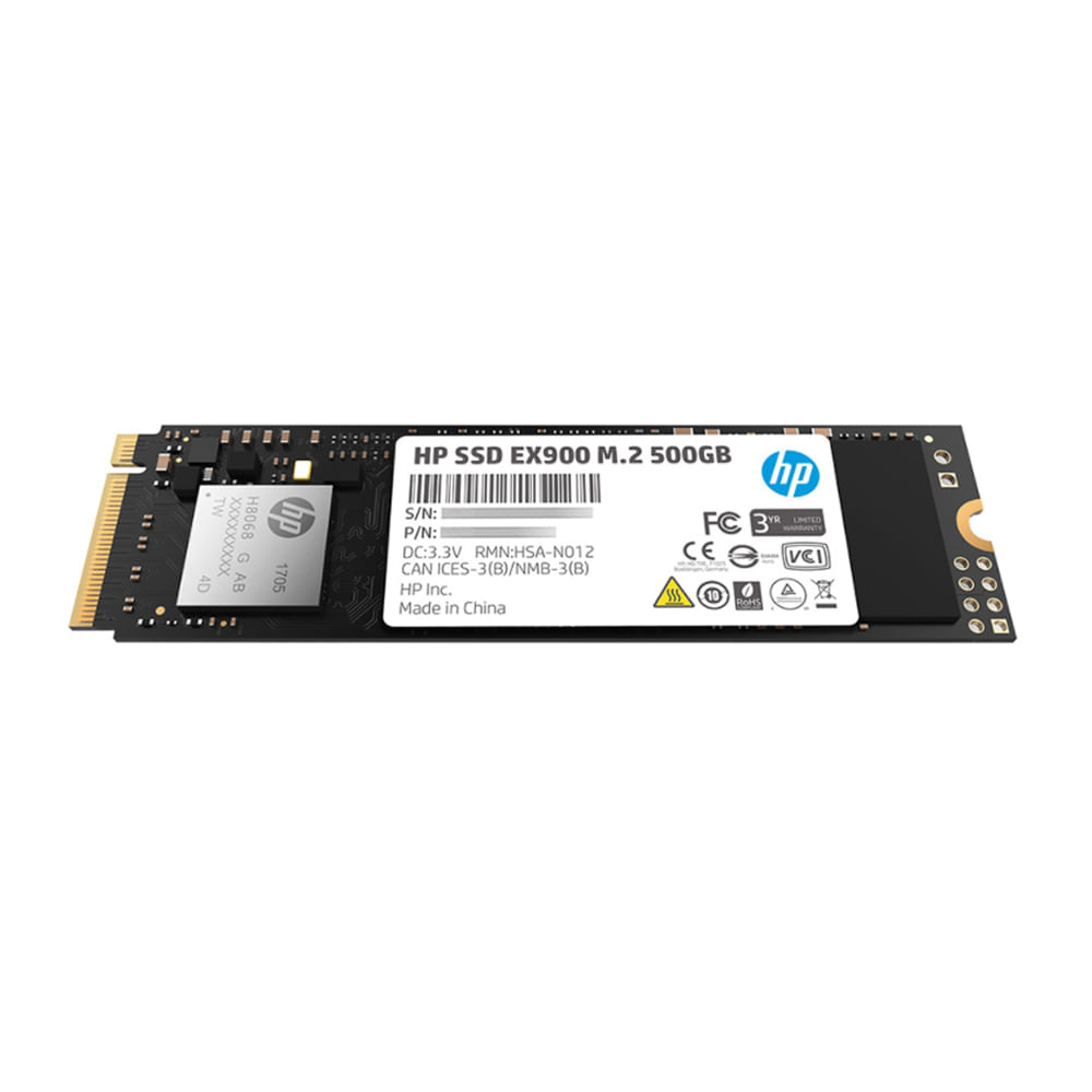 SSD HP EX900 500GB M2 NVME 1.3 velocidad