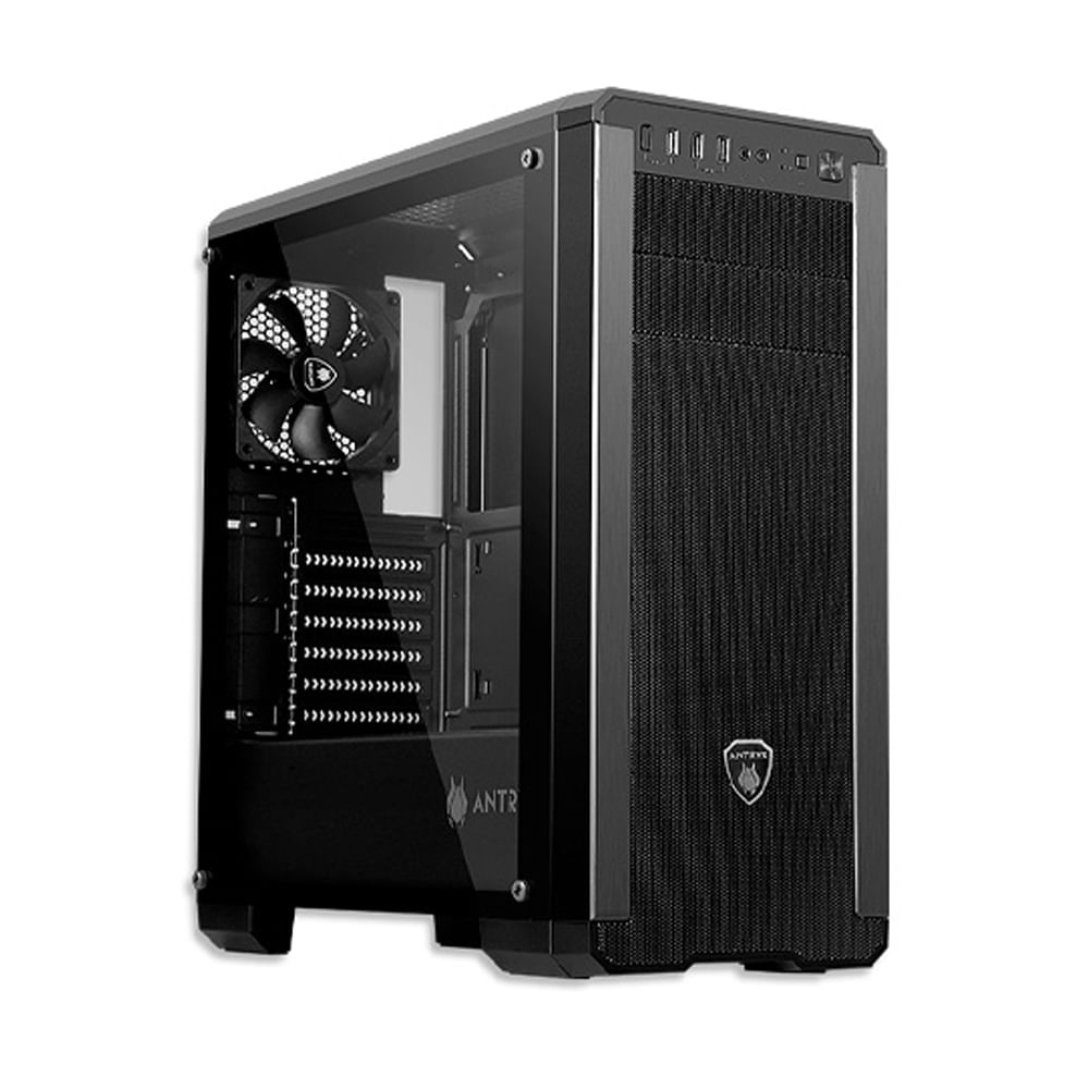 Case Antryx RX 360 Performance AC-RX360K3-600CP con fuente B600W y vidrio templado color black