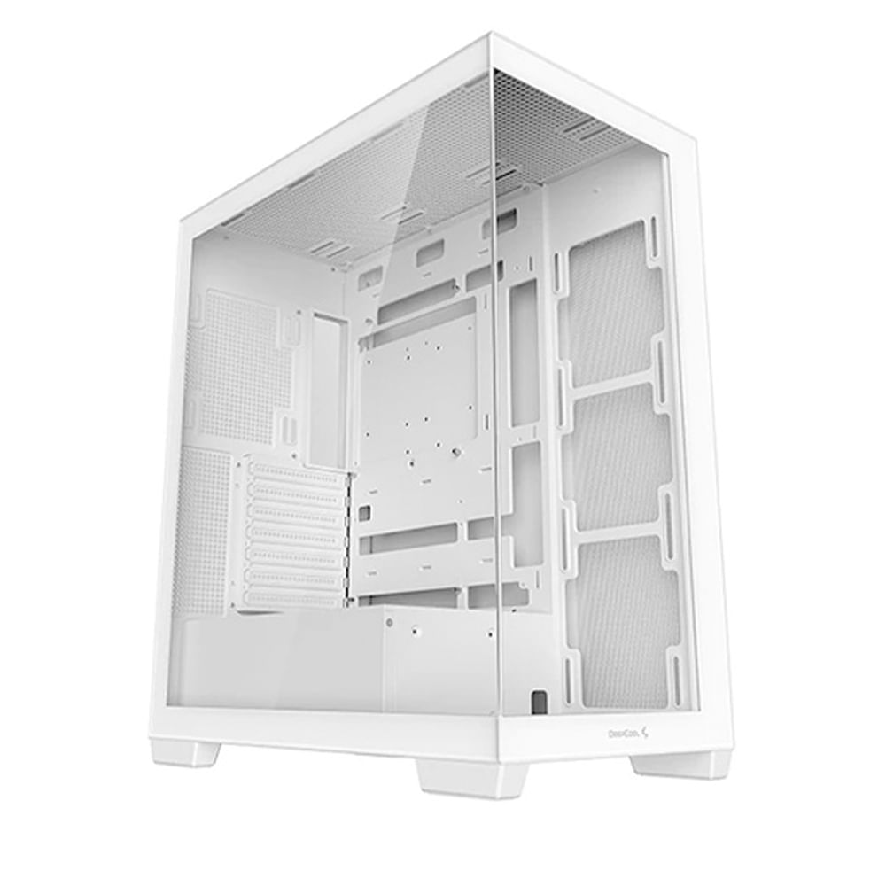 Case Deep Cool CG 580 WH compatibilidad sin fuente panel vidrio blanco