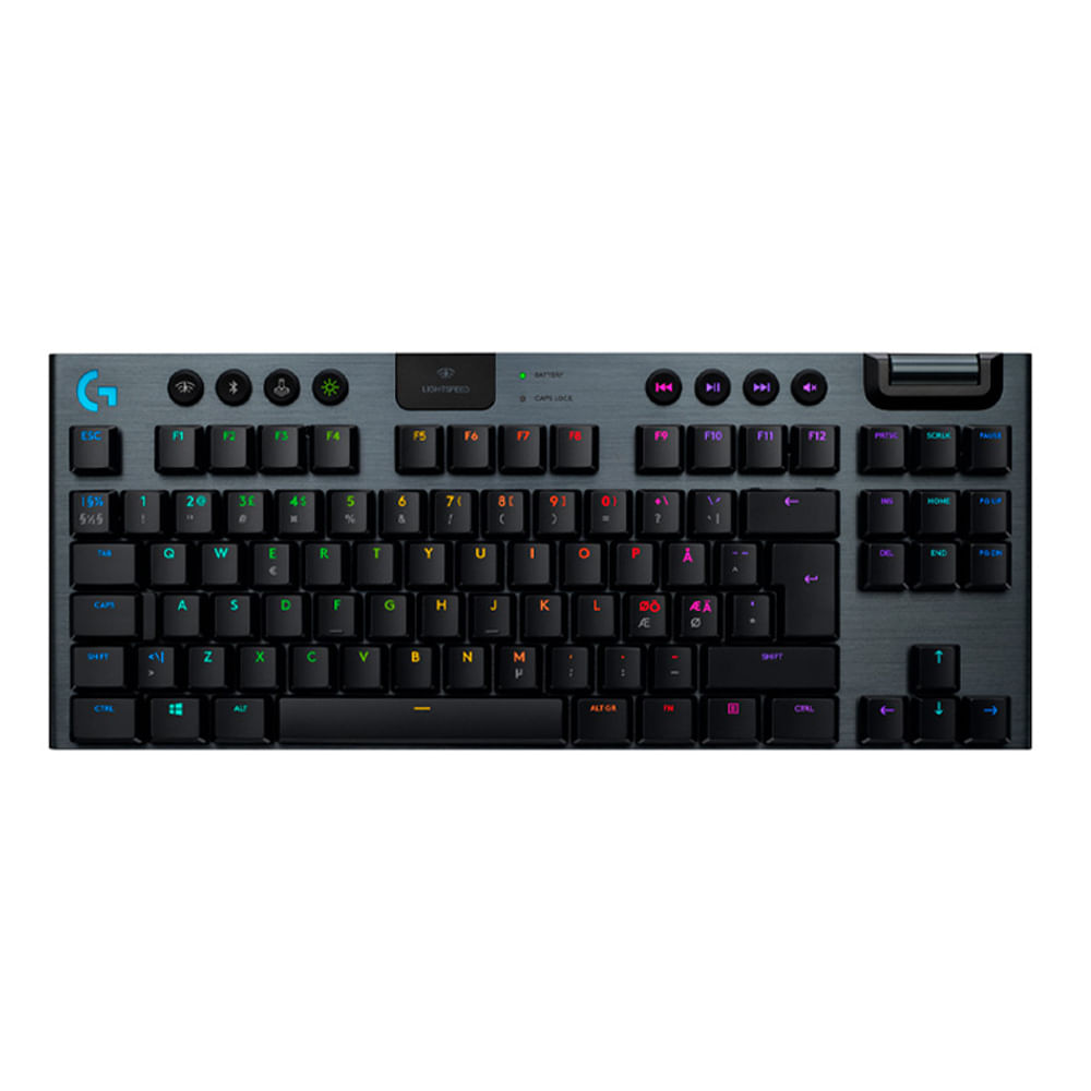 Teclado mecánico Logitech G915 TKL inalámbrico Lightspeed RGB Lightsync GL Tactile