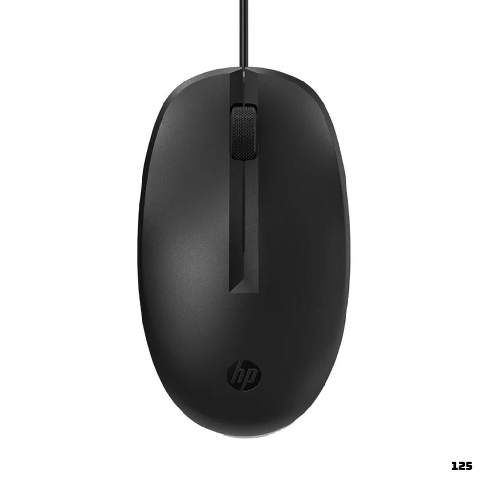 MOUSE ALAMBRICO HP 125 265A9UT 1200 DPI - NEGRO
