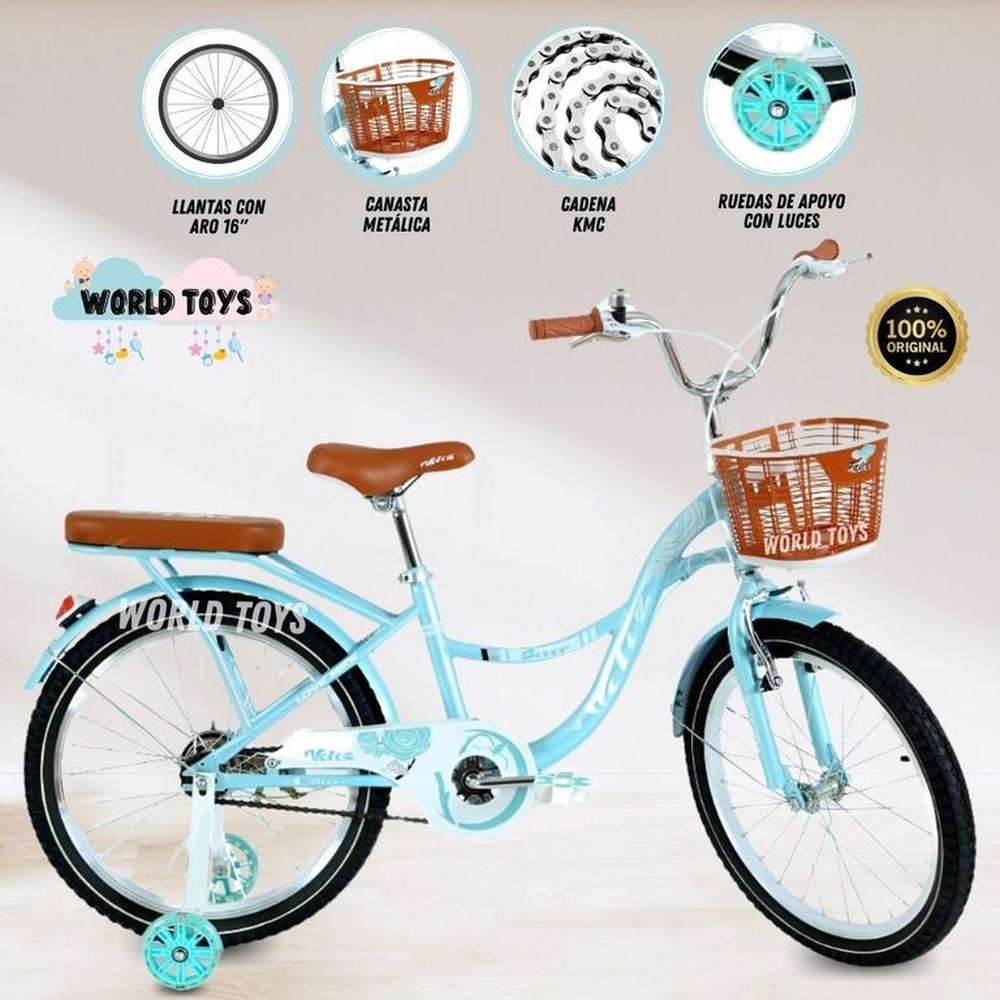 Bicicleta Para Niña Aro 16 LADYY Turquesa