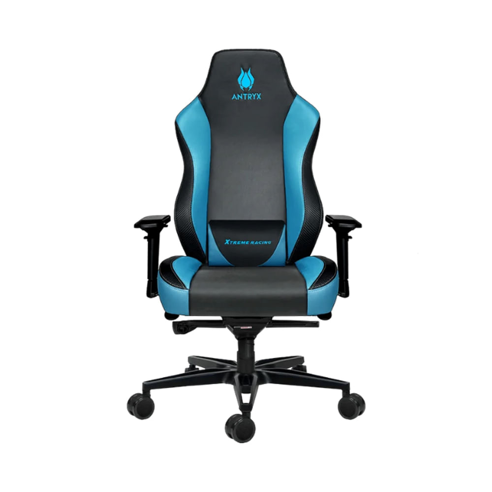 SILLA Gaming ANTRYX ROYALIST PRO 4D GRIS TURQUESA Ergonómica con Soporte Lumbar y Reclinable