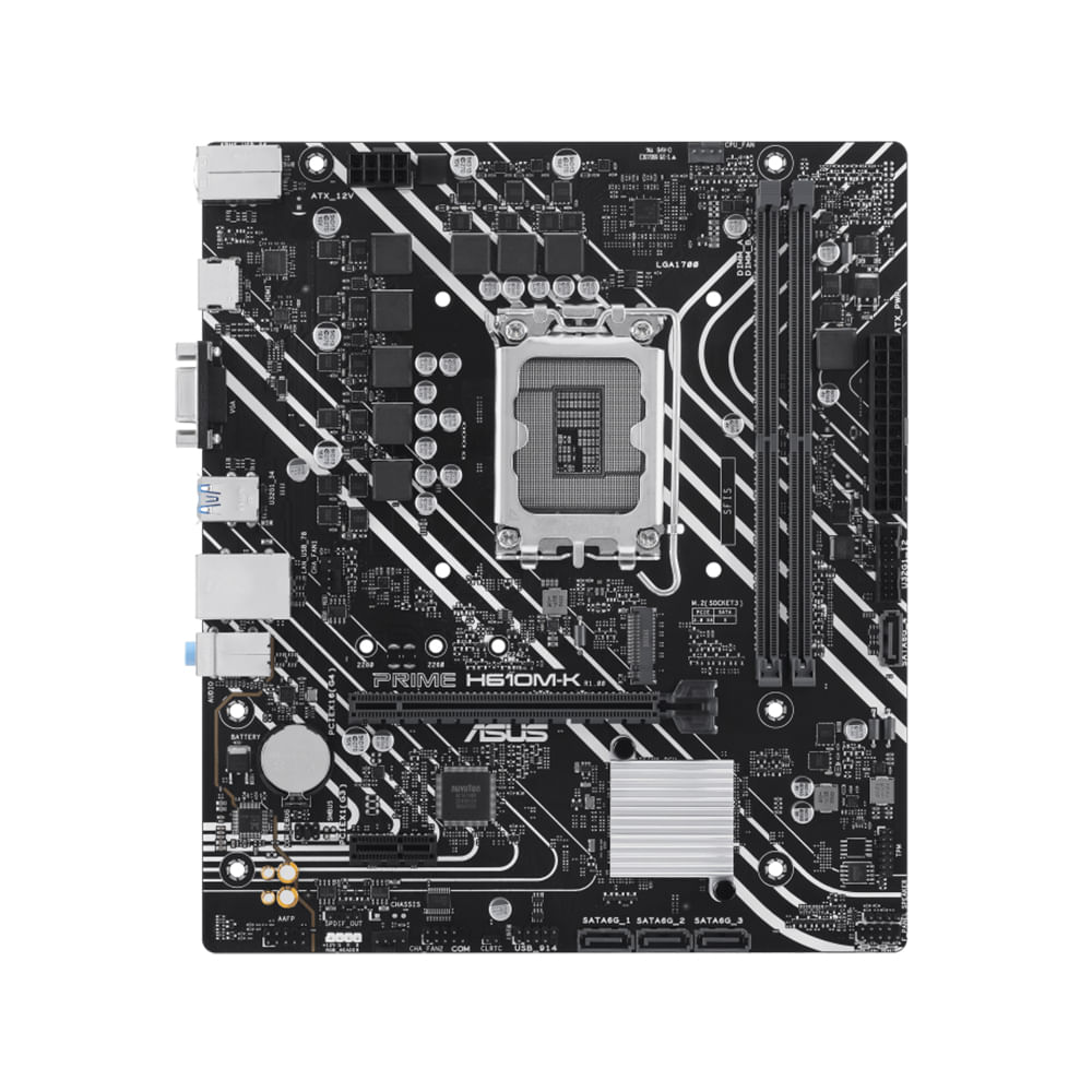 Placa base ASUS PRIME H610M-K D5 1700 mATX DDR5 para PC compacto y eficiente