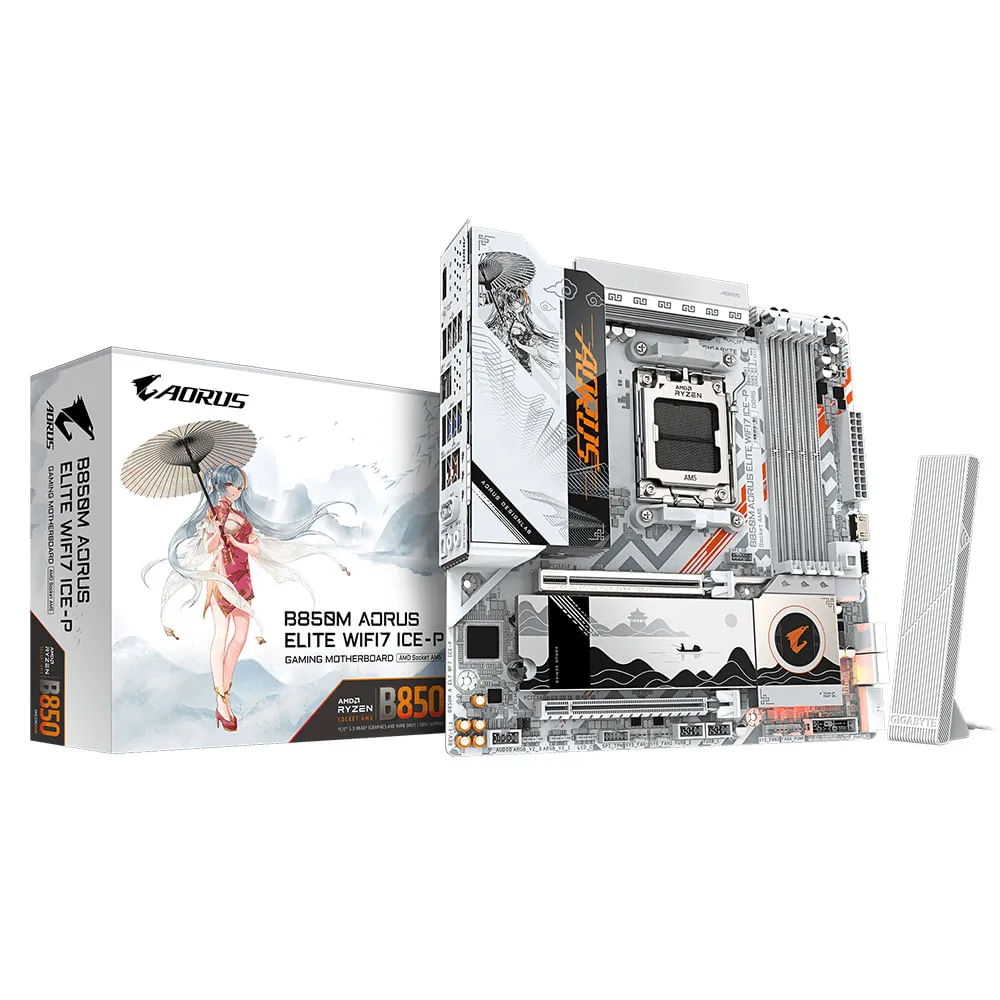 Placa base GIGABYTE B850M A ELITE WF7 WAIFU con conectividad mejorada