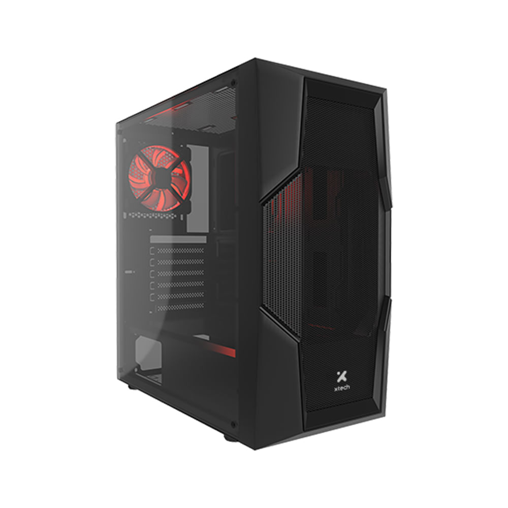 Mid tower Xtech Gaming Series PHOBOS ATX panel lateral con ventana templado