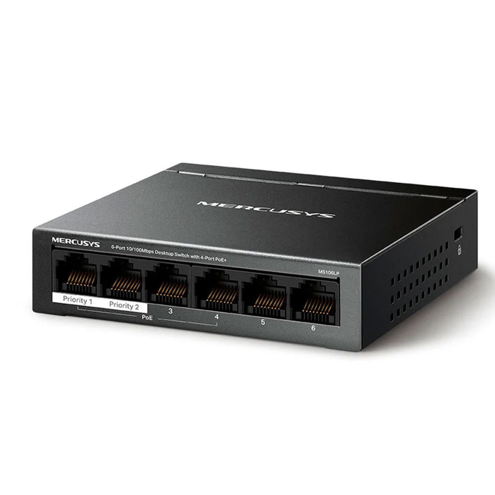 TP-Link Mercusys Switch de Red 6 Puertos 10/100Mbps Ethernet and Play