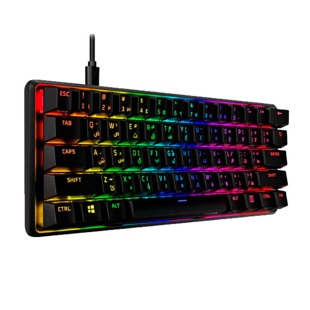 Teclado mecánico HyperX Alloy Origins 60 RGB Switch Red 60%