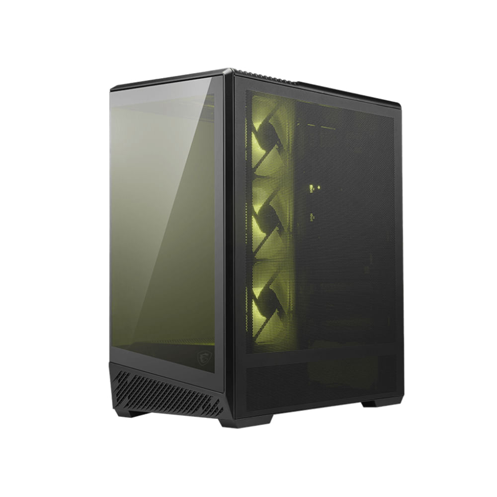 CASE Mid Tower MSI MAG PANO 130R PZ Color Negro Espacio para Ventilación y Gestión de Cableado