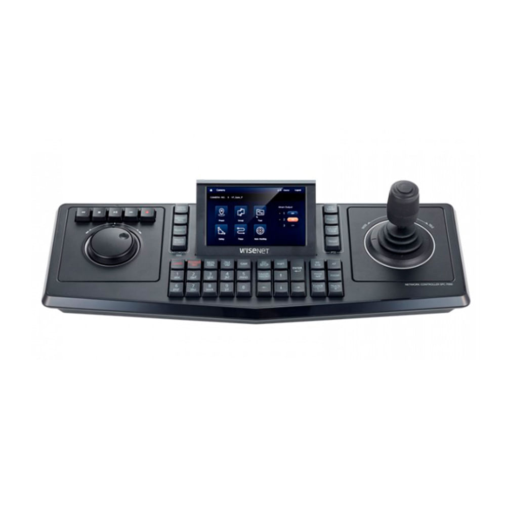 Panel de control Hanwha SPC-7000 255 Cameras 5 pulgadas LCD Pantalla Táctil 3D Joystick USB