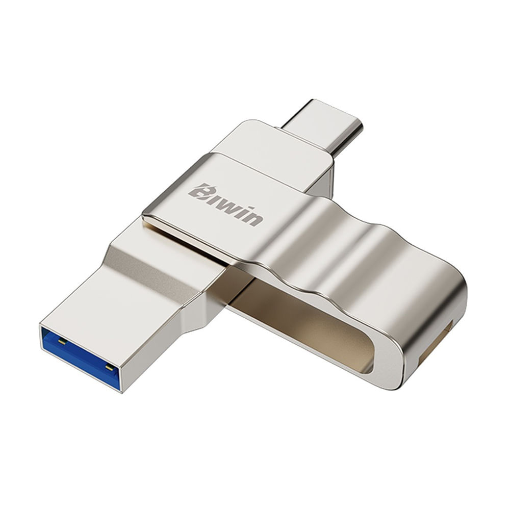 Memoria USB 32GB Biwin UD150 3.2 Tipo A Tipo C Metalizada Transferencia Rápida