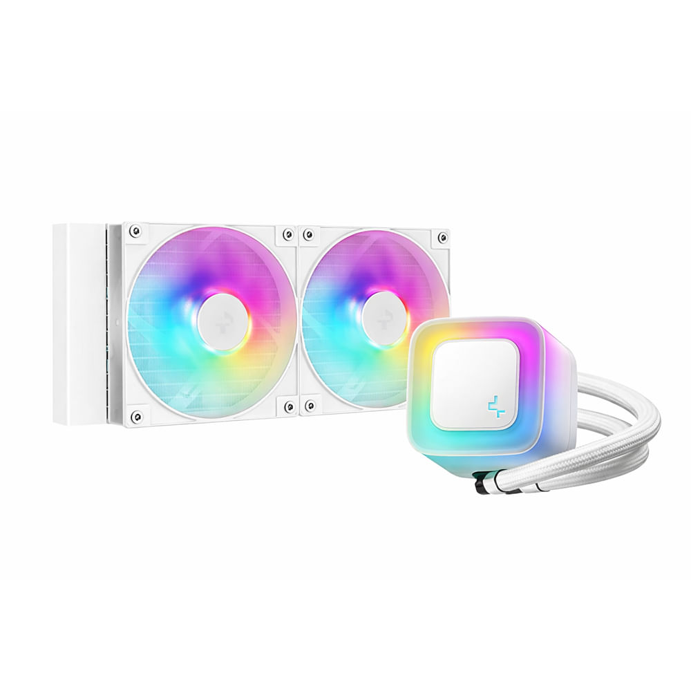 Sistema de enfriamiento líquido Deepcool LE240 WH V2 A-RGB 240 mm blanco