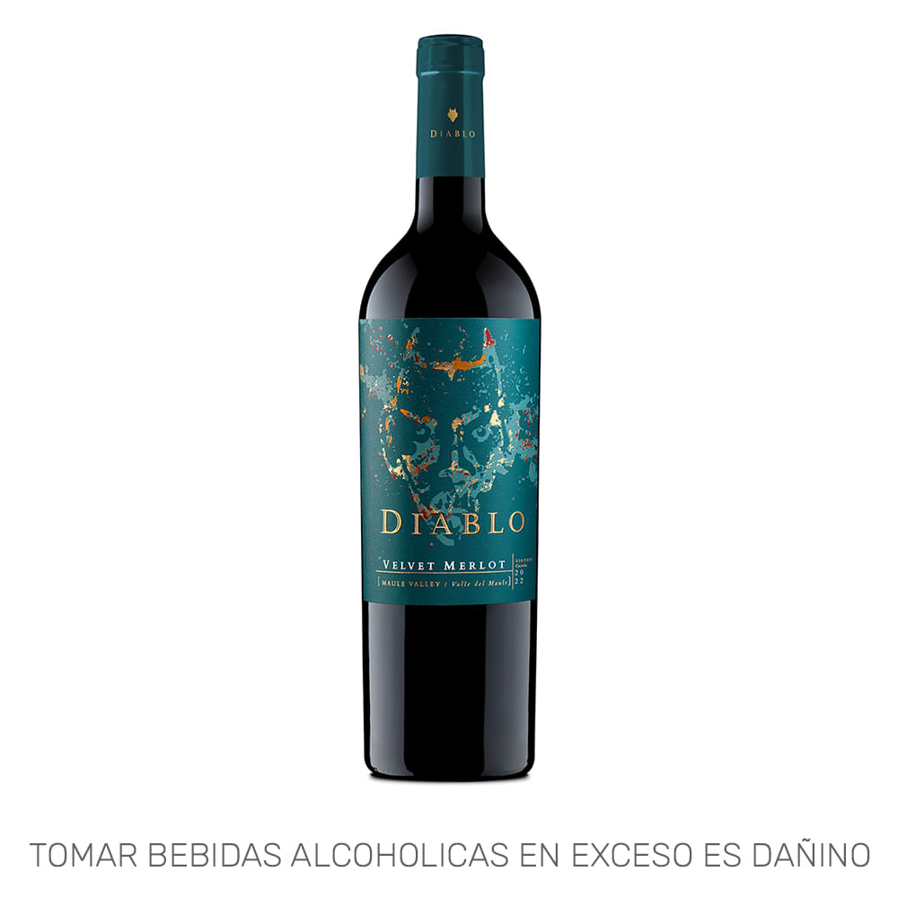 Vino Tinto CONCHA Y TORO Diablo Velvet Merlot Botella 750ml