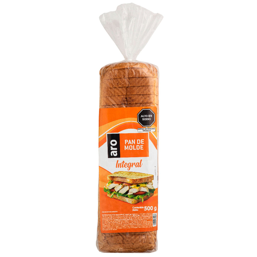 Pan de Molde Integral ARO Bolsa 500g