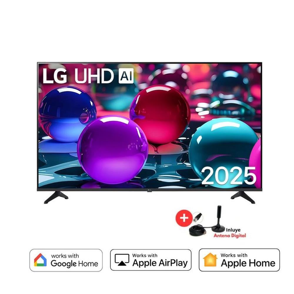 Televisor Smart TV LG Led UHD 50'' 4K Thinq AI 50UA7300PSB 2025 - Antena Digital