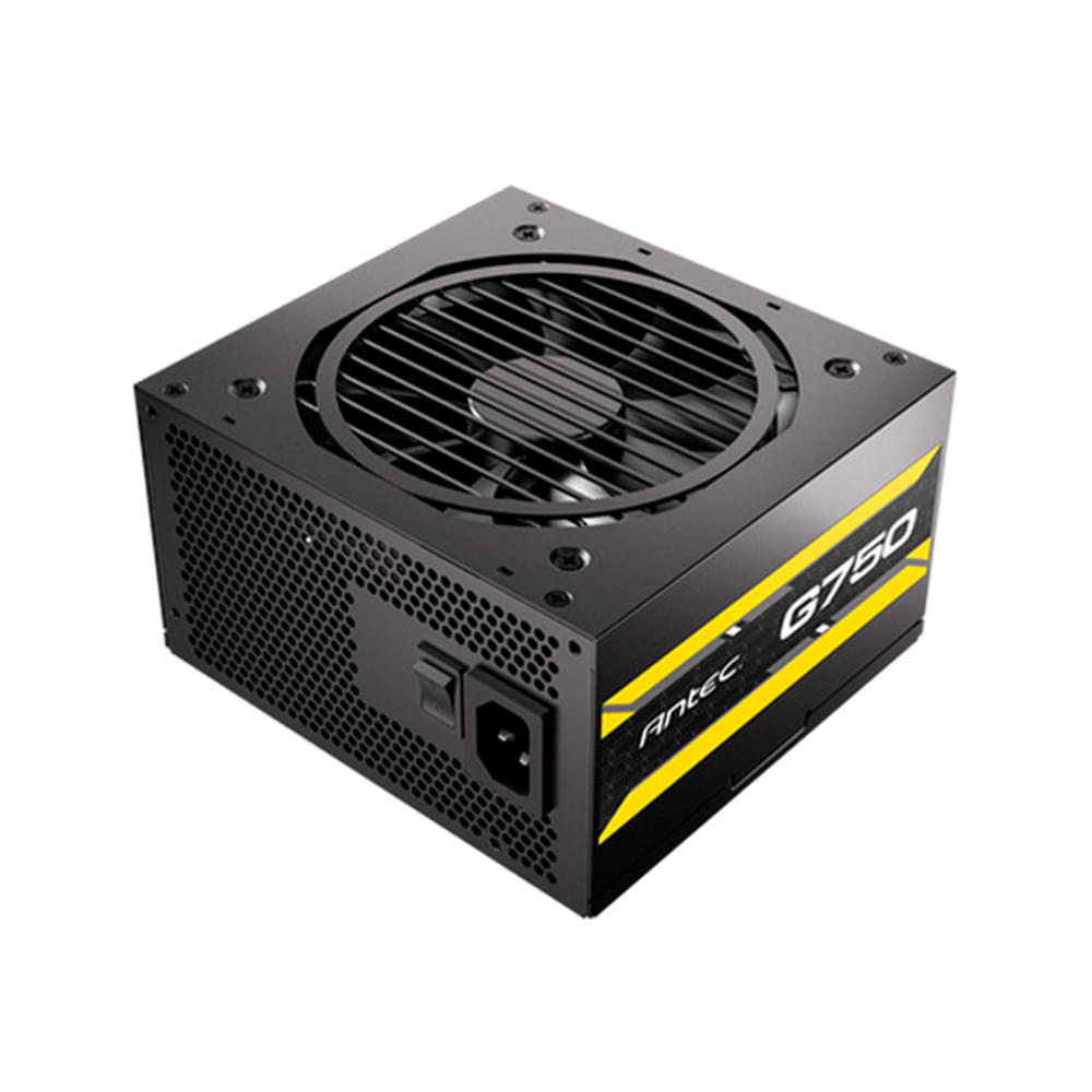 Fuente Antec 750W Atom G750 80 Plus Gold potencia negra