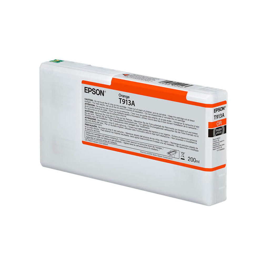 Tinta Epson T913A00 Naranja para Impresoras de Inyección de Tinta 50ml