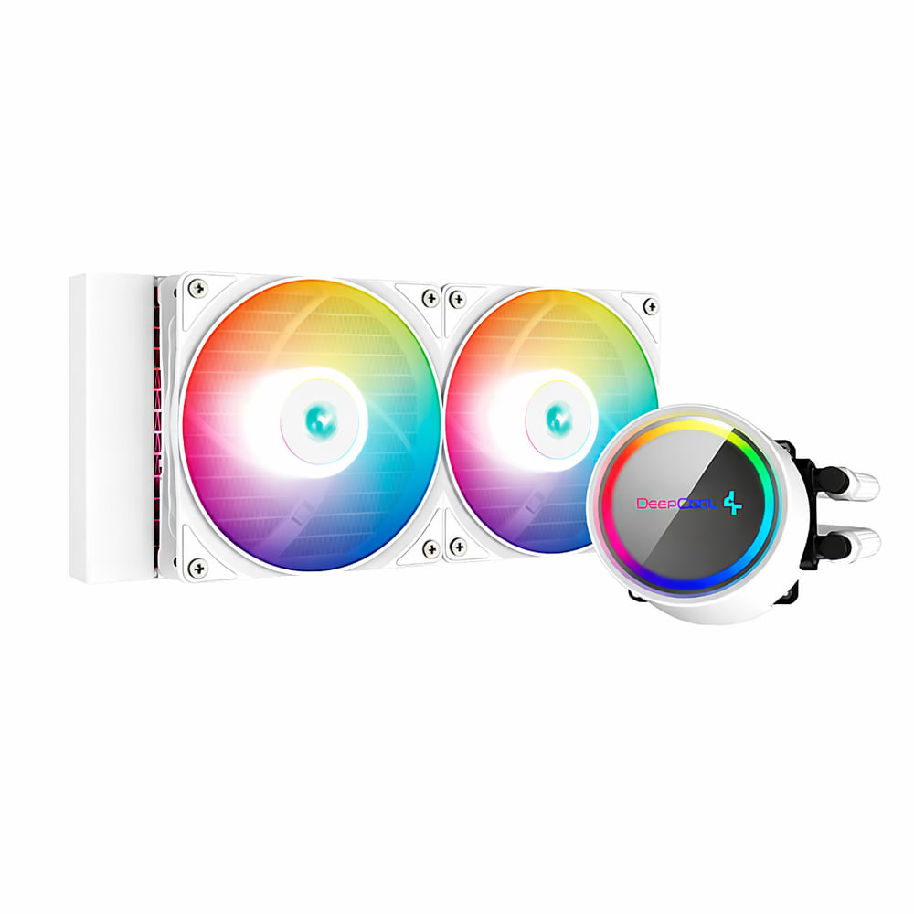 Sistema de enfriamiento líquido DeepCool Gammaxx L240 A-RGB 120 mm color blanco