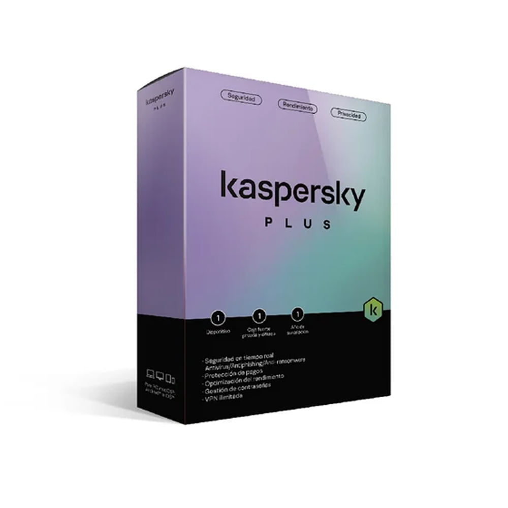 Kaspersky Plus 1PC 1Año Seguridad Informática Caja KL1042D5AFS