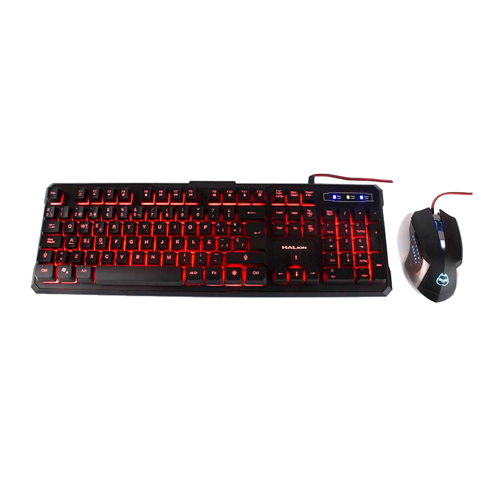 Teclado Halion Gaming Odin HA-515C con conector USB