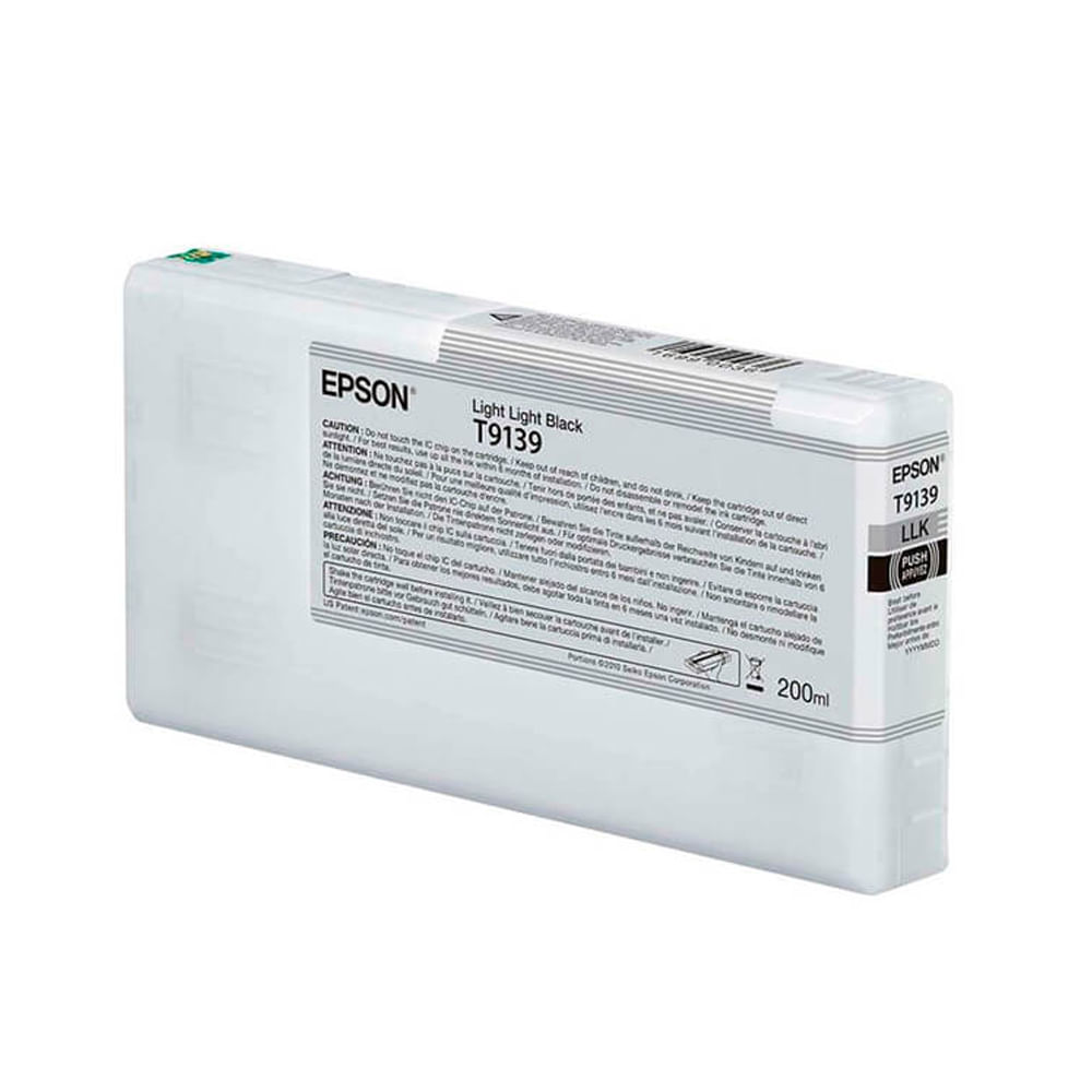 Tintas EPSON T913900 para impresoras color negro alto rendimiento 100ml