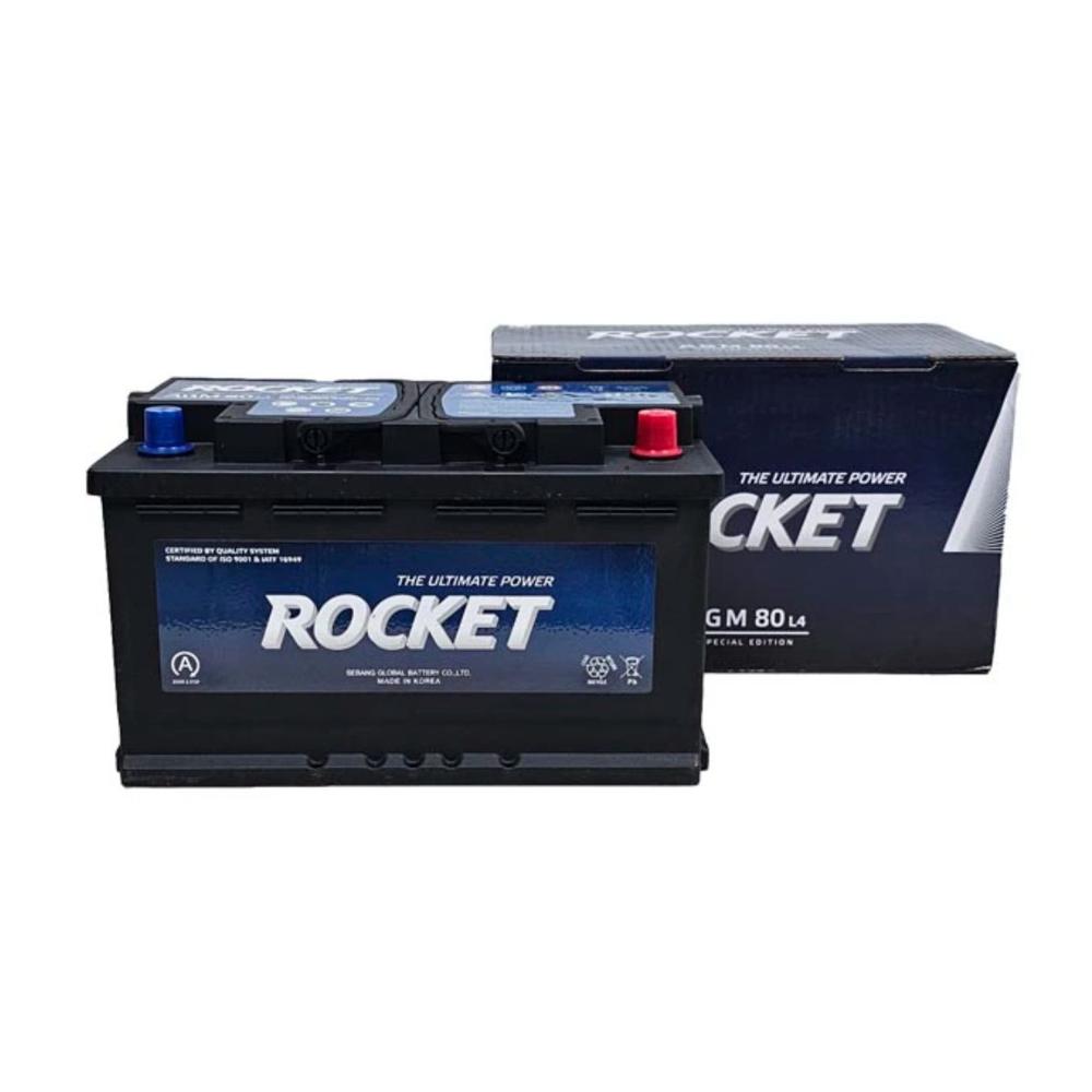 Batería Auto ROCKET AGM L4 (LN4) 80AH/800CCA