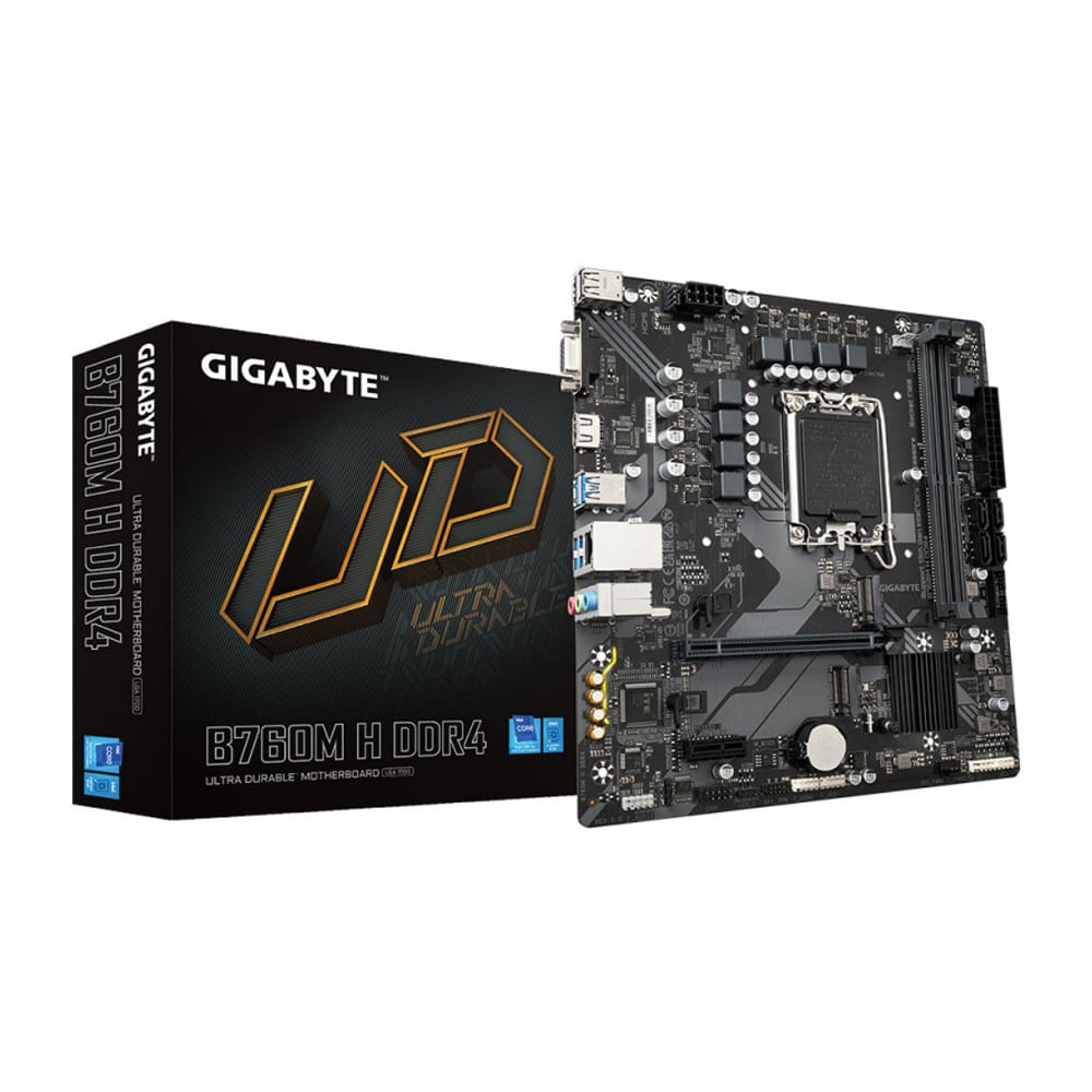Motherboard Gigabyte B760M H, Chipset Intel B760, LGA1700, mATX, DDR4